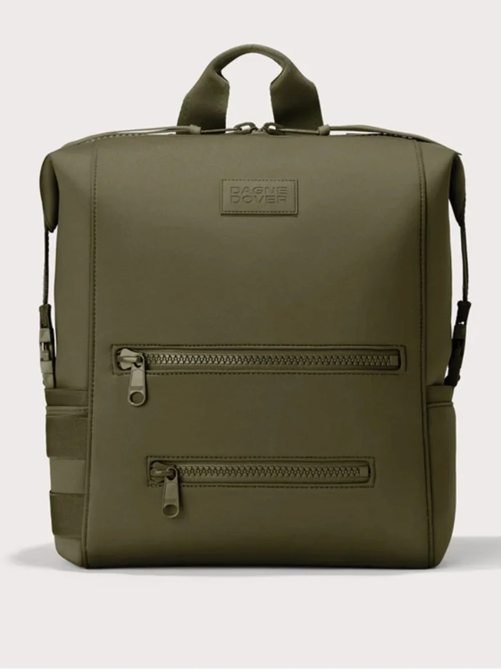 Dagne Dover INDI NEOPRENE DIAPER BACKPACK Dark Moss - a deep olive green